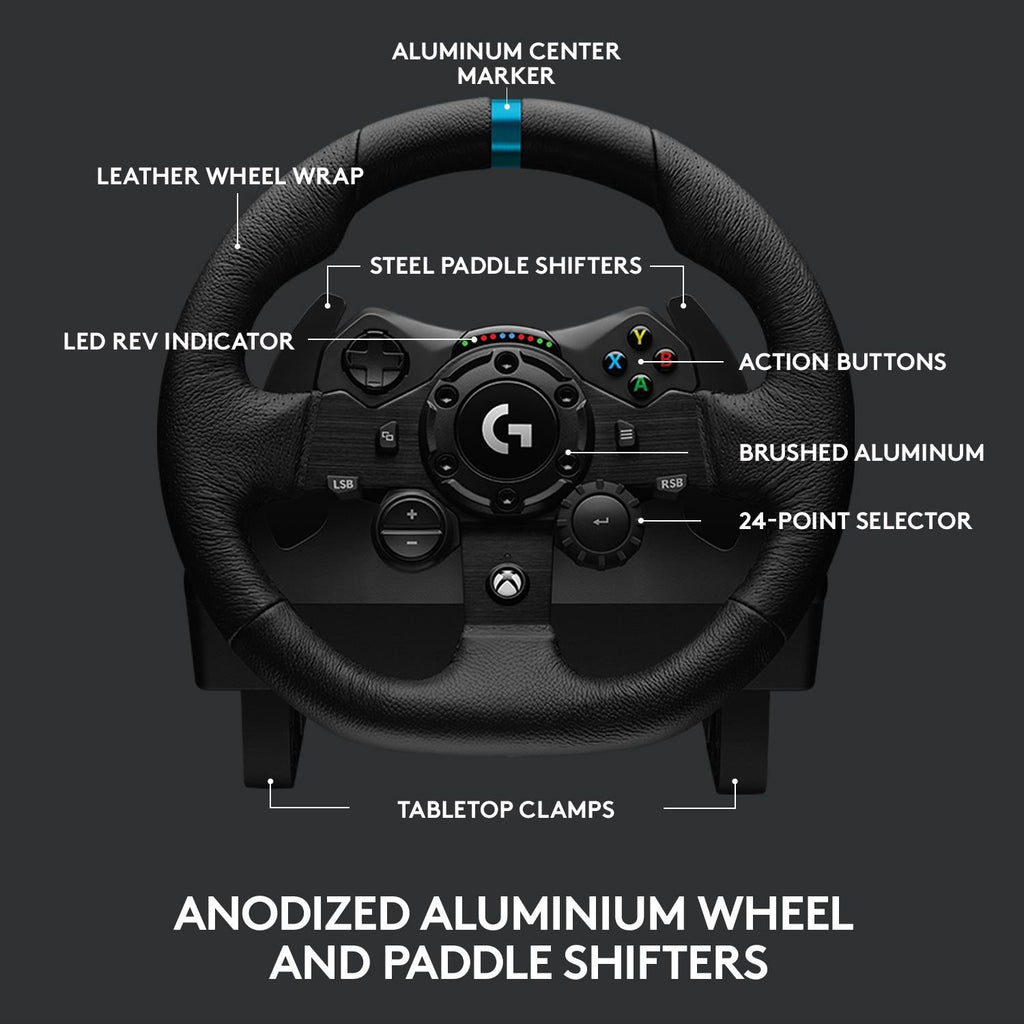 Logitech G923 TRUEFORCE Racing Wheel and Pedals for Xbox One & PC