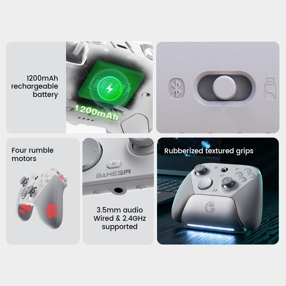 GameSir G7 Pro Wireless Controller for PC & Mobile - Wired for Xbox (Shadow Ember)